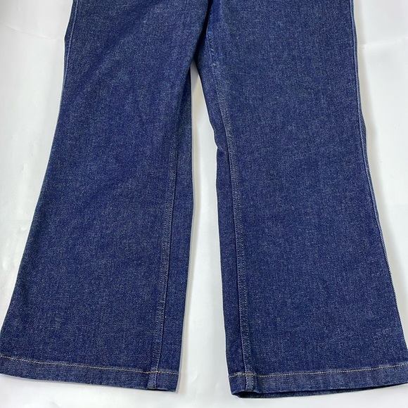 SPANX Cropped Kick Flared Jeans in Raw Indigo Wash Size XL - Picture 11 of 16